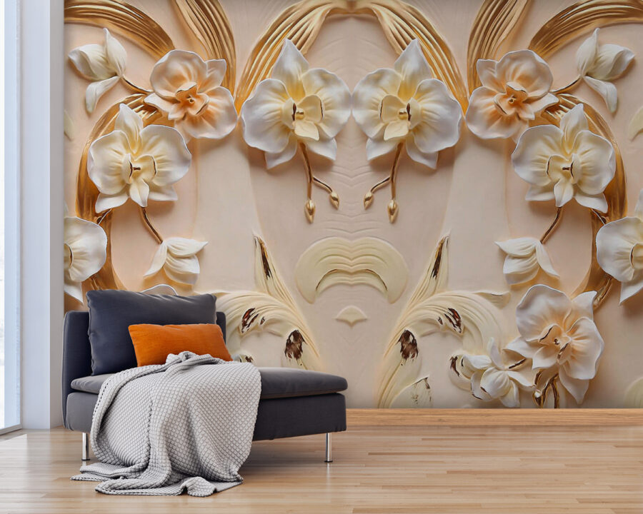 Zartes Blumendesign in sanften Farbtönen
