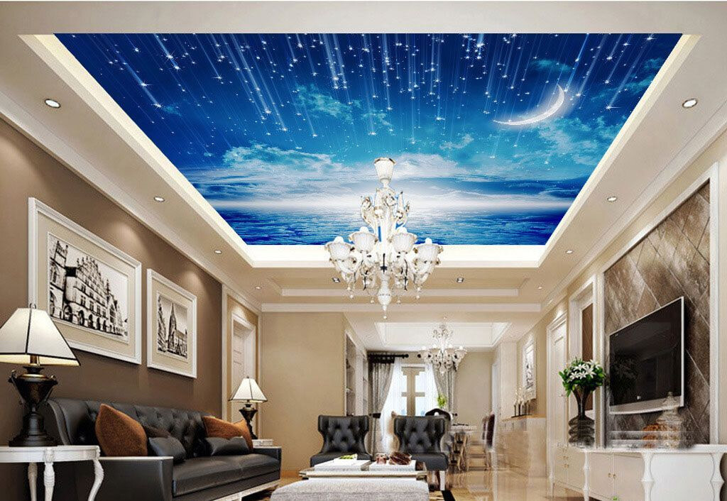 u44045pig1m - Mond und Sterne am Himmel - tegory