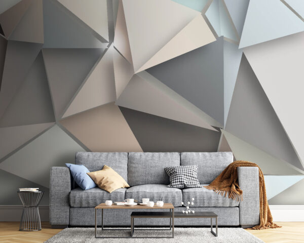 Abstrakte geometrische Formen in sanften Farben. Abstrakte geometrische Formen in sanften Farben.