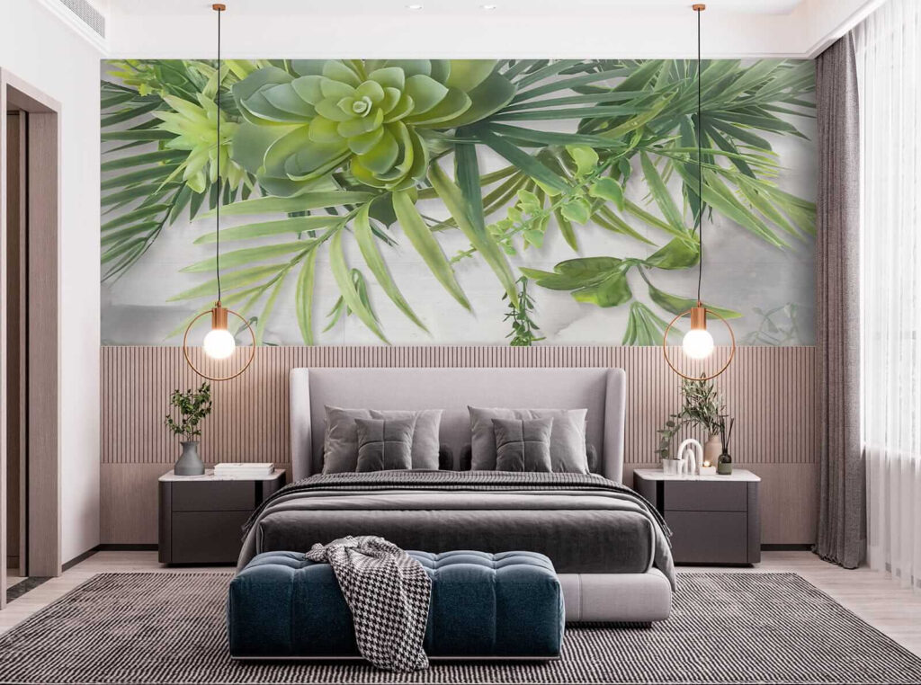 Green plant with leaves