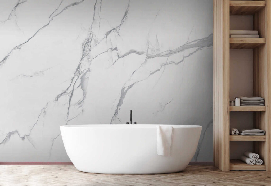 White marble with cracks