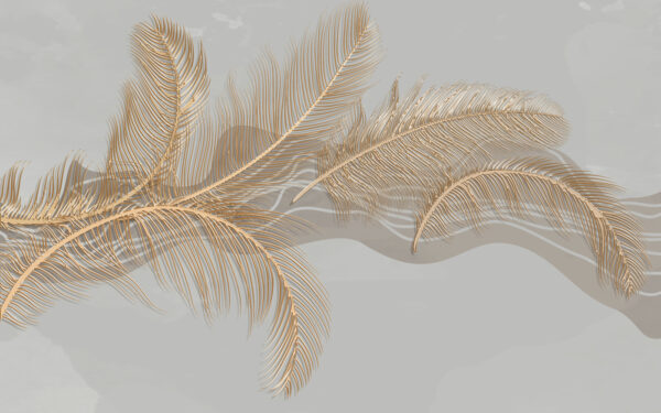 Elegante Metallic-Feder-Illustration Elegante Metallic-Feder-Illustration