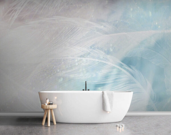 Delicate feathers in soft hues Delicate feathers in soft hues