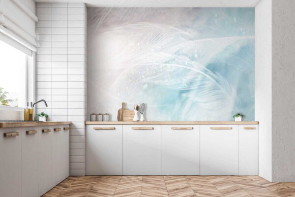 Delicate feathers in soft hues Delicate feathers in soft hues