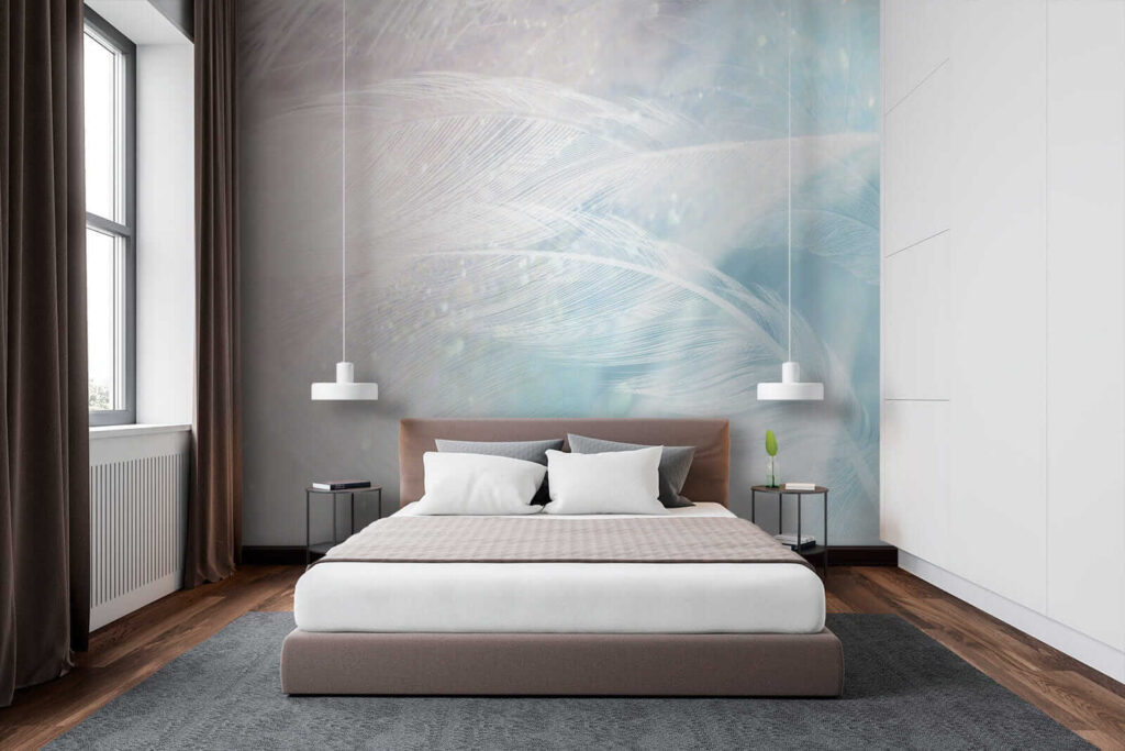 Delicate feathers in soft hues Delicate feathers in soft hues