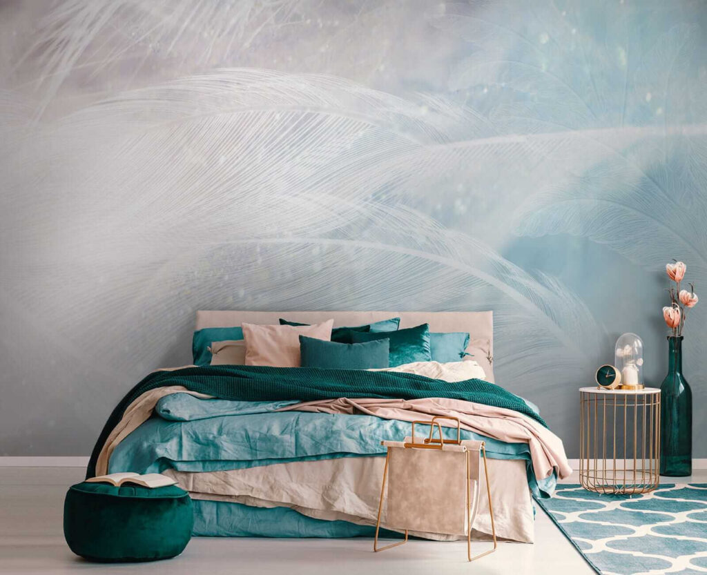 Delicate feathers in soft hues Delicate feathers in soft hues