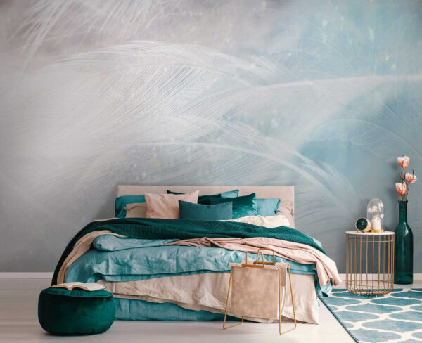 Delicate feathers in soft hues Delicate feathers in soft hues