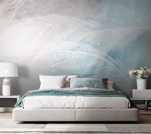 Delicate feathers in soft hues Delicate feathers in soft hues