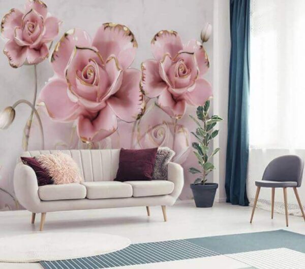 Gruppe von rosa Blumen u34215pig1m 600x528 - Gruppe von rosa Blumen - tegory
