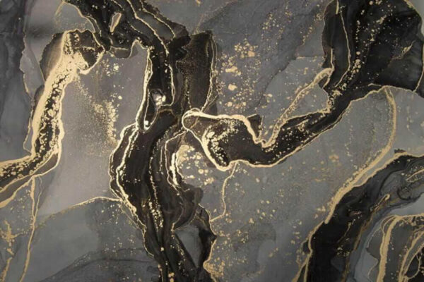 Elegant marbled black and metallic swirls Elegant marbled black and metallic swirls