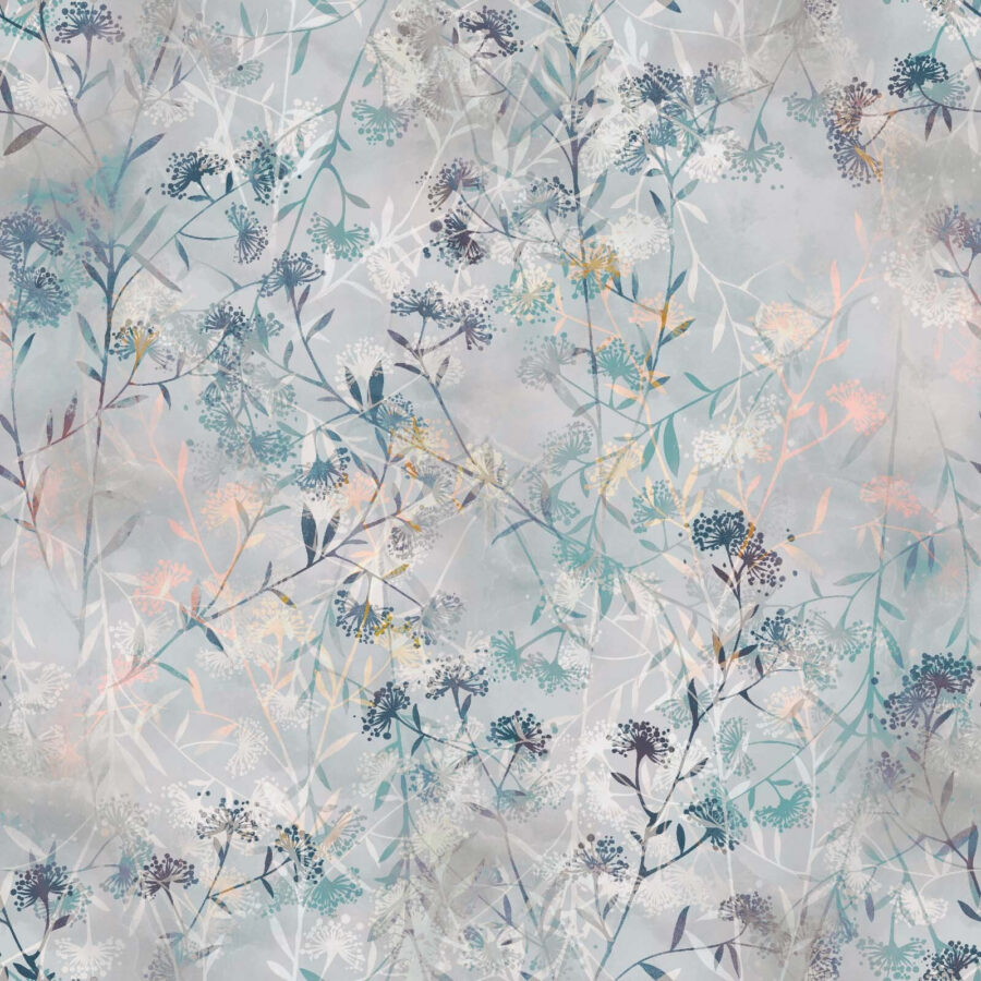 Muster aus Blumen und Blättern