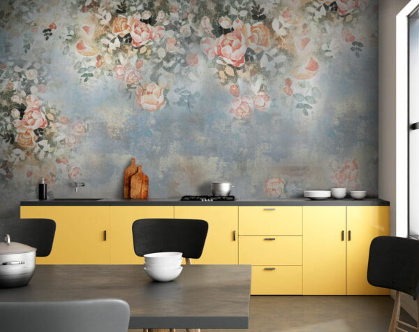 Malerei von Blumen und Blättern Malerei von Blumen und Blättern
