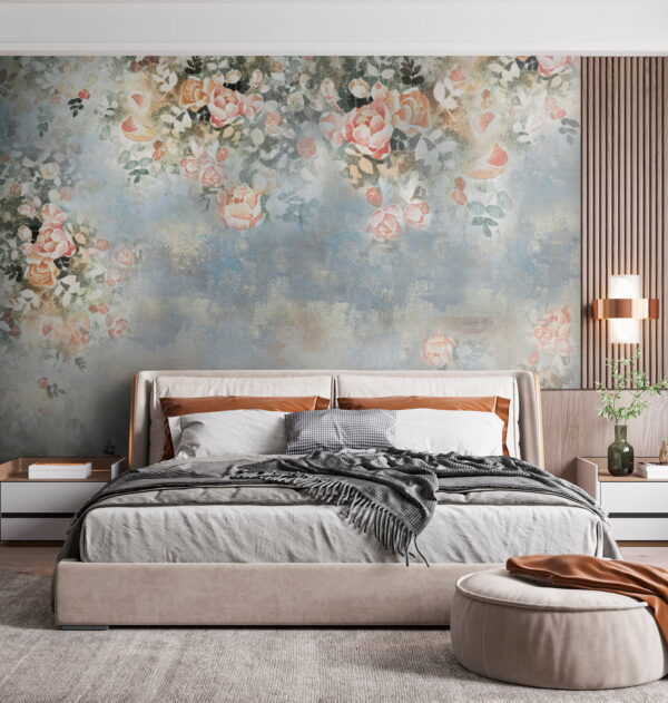 Malerei von Blumen und Blättern Malerei von Blumen und Blättern