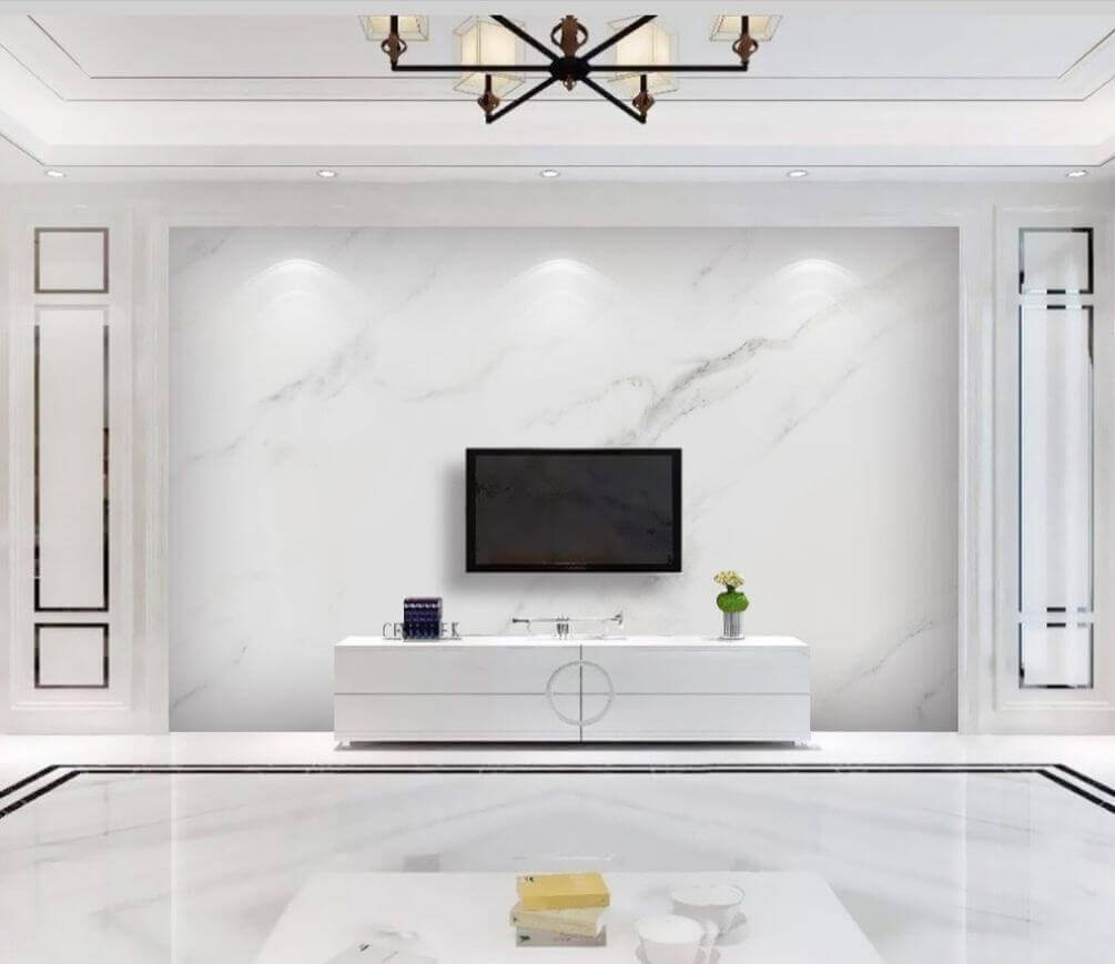 u33409pig1m - Weiße Marmoroberfläche mit schwarzen Adern - tegory