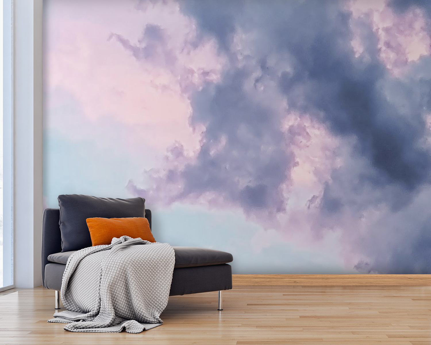u33240pig25m - Bewölkter Himmel mit rosa und blauen Wolken - tegory