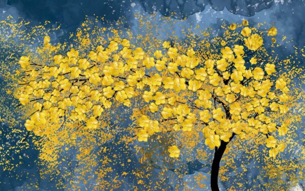 Baum mit gelben Blättern Baum mit gelben Blättern