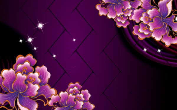 Florale Eleganz vor tiefem Hintergrund Florale Eleganz vor tiefem Hintergrund