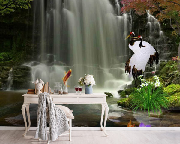 Wasserfall mit Vögeln und Fischen u30626pig5 600x480 - Wasserfall mit Vögeln und Fischen - tegory