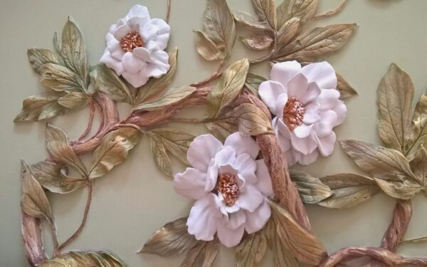 Wanddekoration mit Blumen und Blättern u28623p 600x375 - Wanddekoration mit Blumen und Blättern