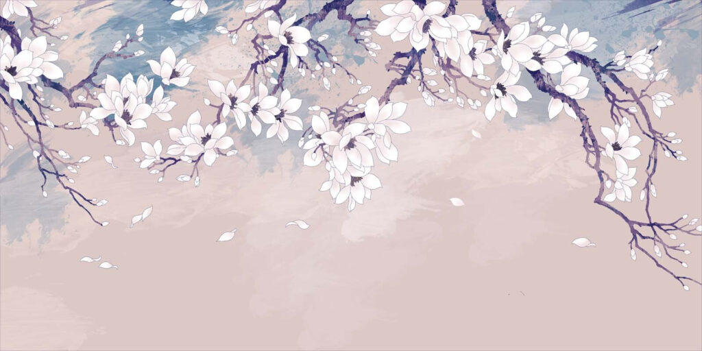 Weiße Blüten auf einem Zweig Weiße Blüten auf einem Zweig