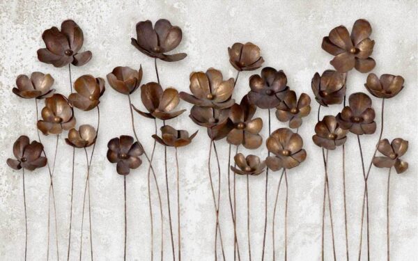 Gruppe von braunen Blumen Gruppe von braunen Blumen