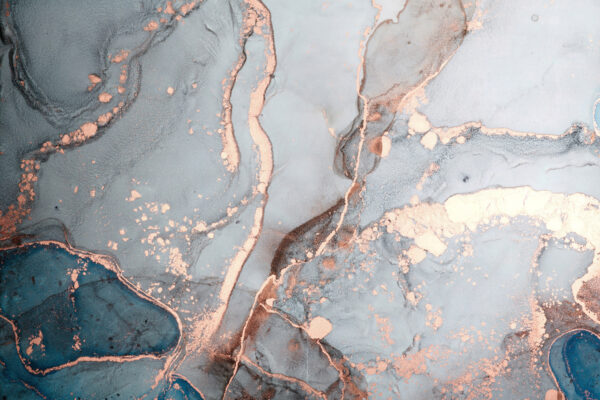 Ätherisches Blau und kupferne Wirbel Ätherisches Blau und kupferne Wirbel