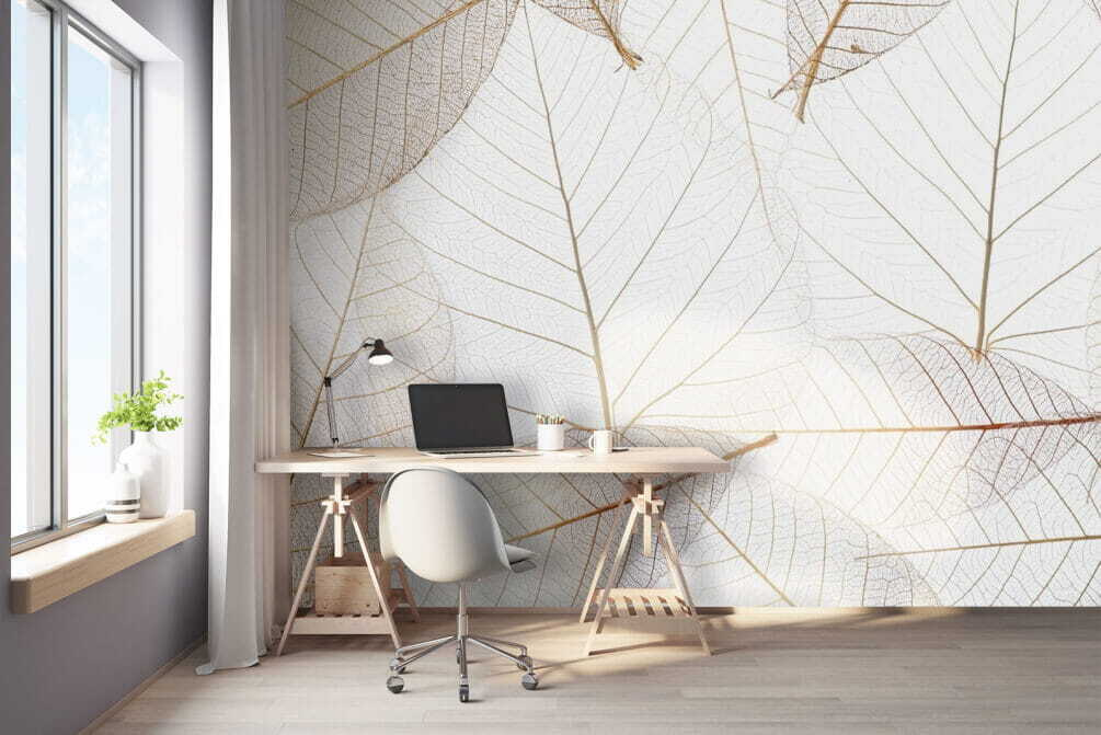 Group of brown leaves