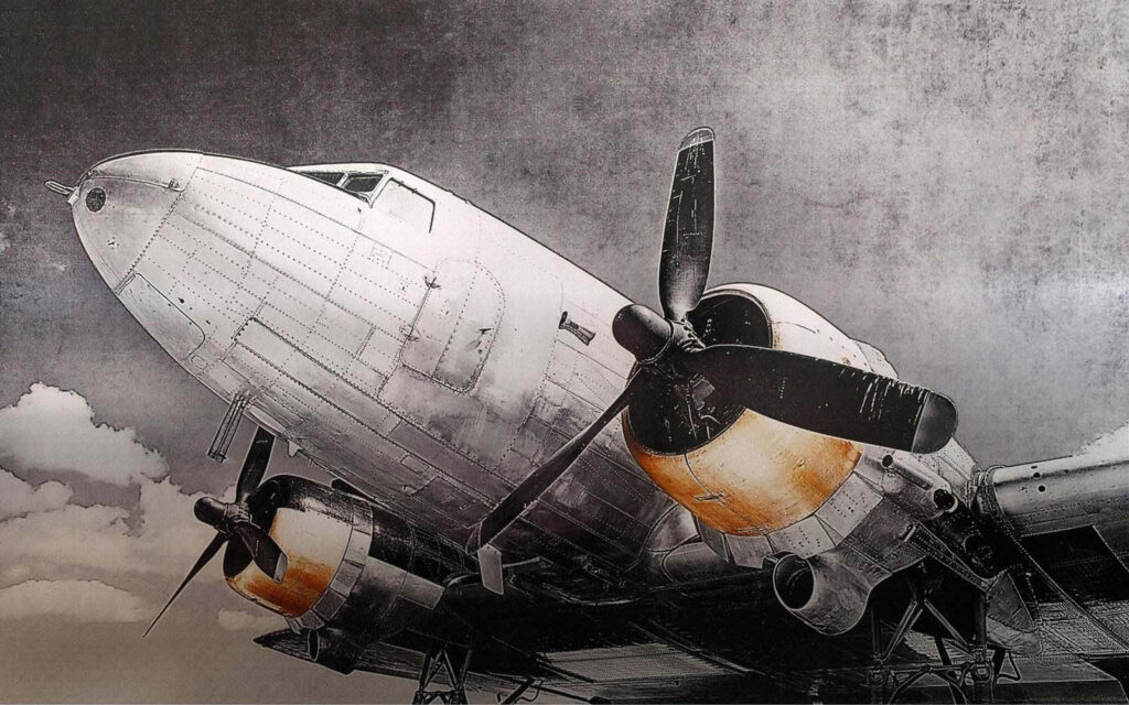 Flugzeug mit Propellern Flugzeug mit Propellern