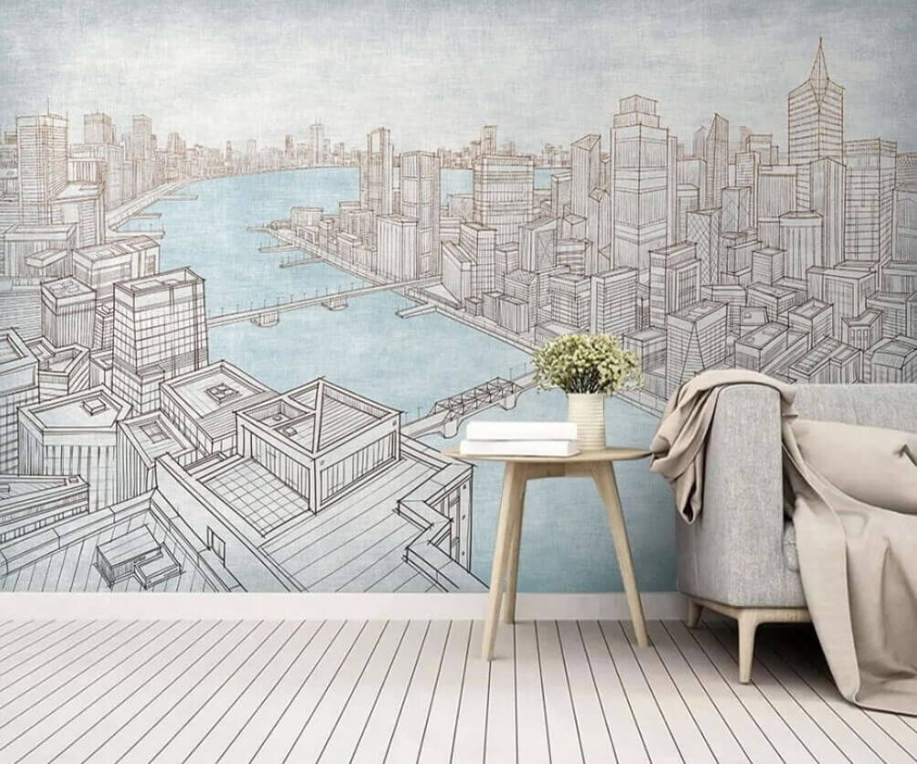 u20645pig1m - Zeichnung einer Stadt - tegory