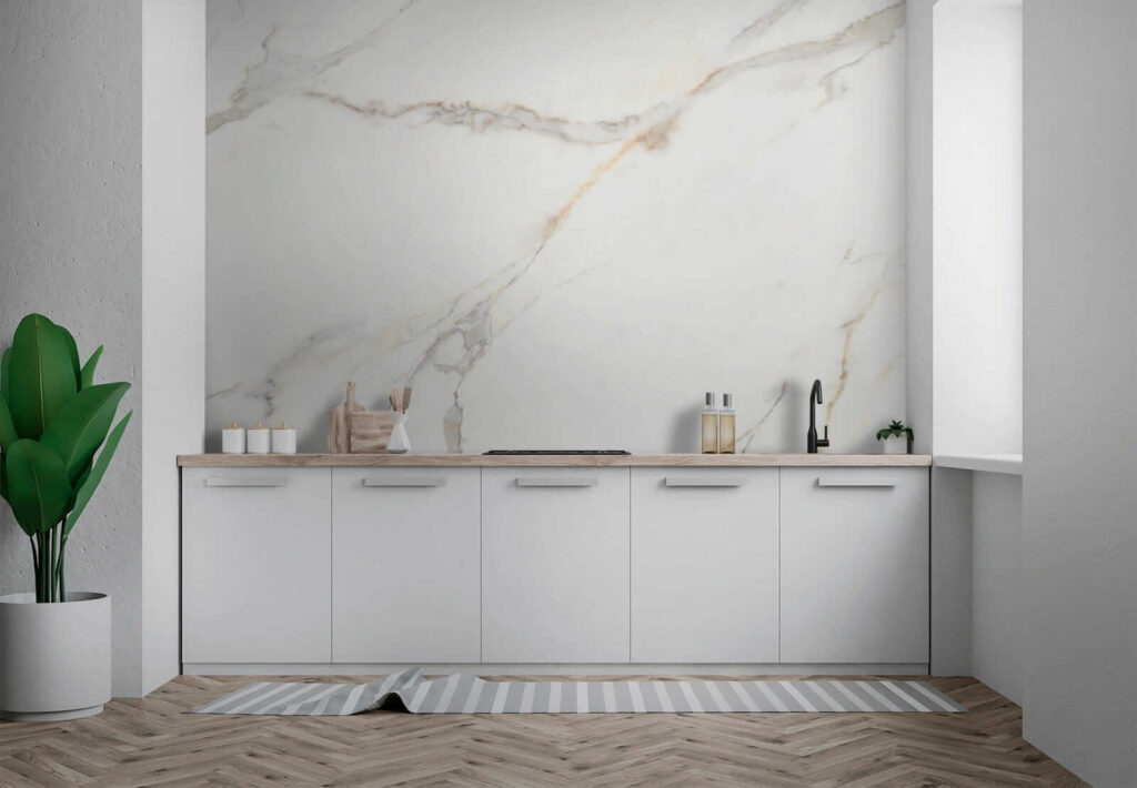 Elegant White Marble with Veins