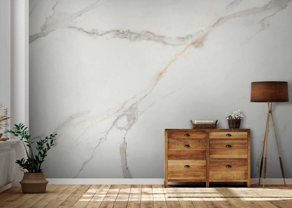 Elegant White Marble with Veins
