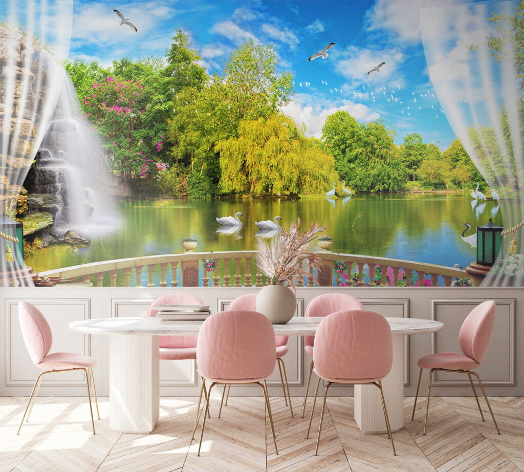 u18753pik1 1024x922 - Blick auf einen Teich mit Vögeln und Bäumen - tegory