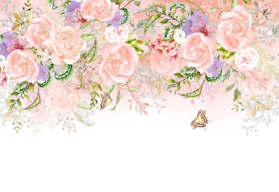 Schöne Blumen mit zarten Farbtönen