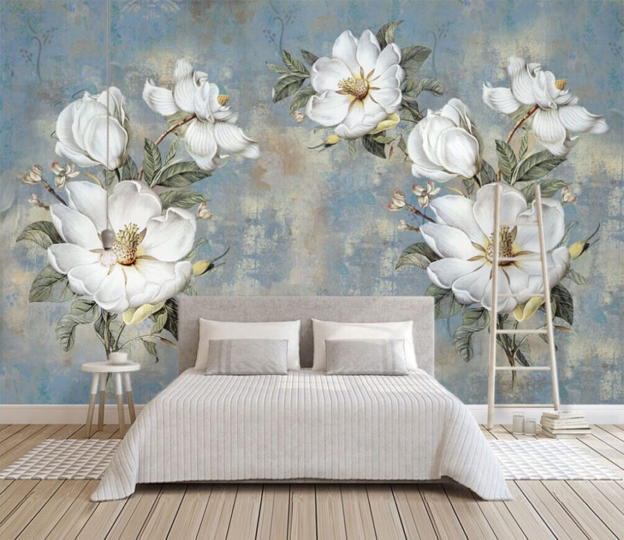 Gruppe von weißen Blumen