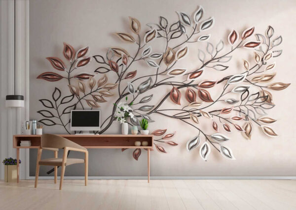 Metallbaum mit Blättern Metallbaum mit Blättern
