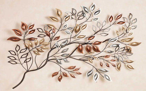 Metallbaum mit Blättern Metallbaum mit Blättern