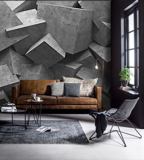 Stapel von Betonblöcken Fototapeten Stapel von Betonblöcken