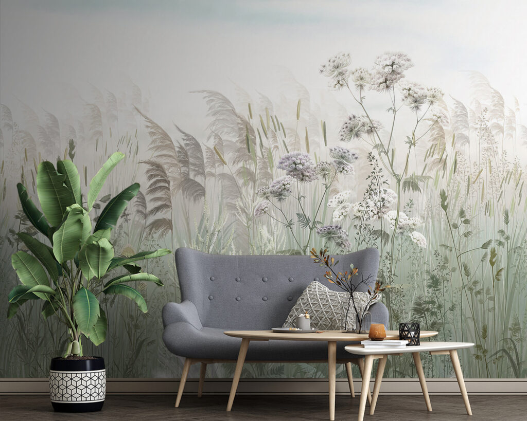 Field of grass and flowers Field of grass and flowers