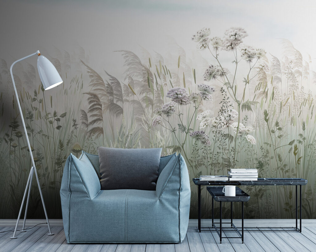 Field of grass and flowers Field of grass and flowers