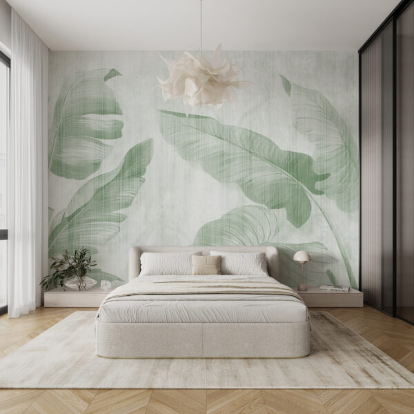 Fototapeten Fototapeten Üppige Blätter in zarten Grüntönen (Artikelnummer: u00299v4)