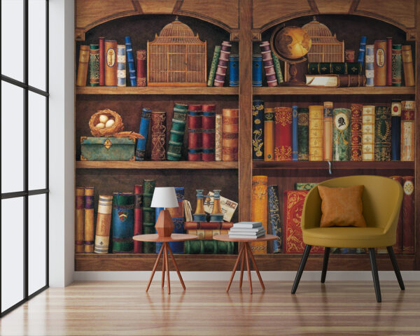 Bücherregal voll mit Büchern Bücherregal voll mit Büchern