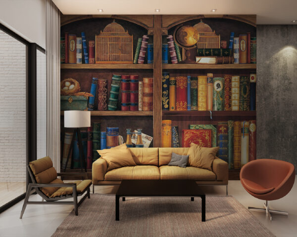 Bücherregal voll mit Büchern Bücherregal voll mit Büchern