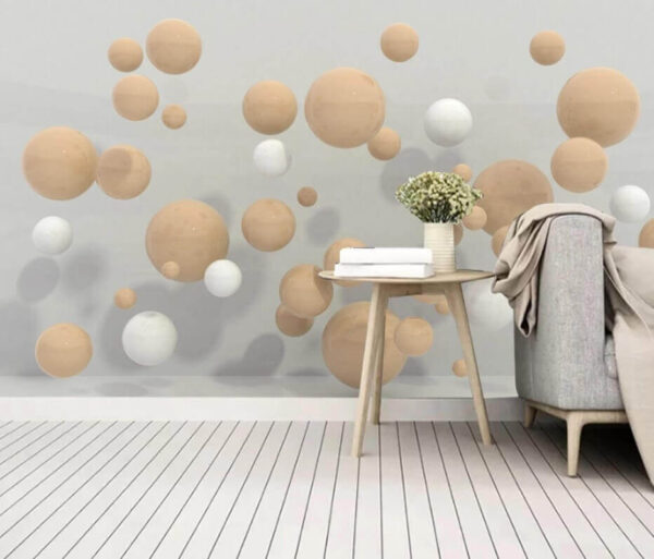 Fototapeten Gruppe von weißen und braunen Kugeln (Artikelnummer: u05269) Fototapeten Fototapeten Gruppe von weißen und braunen Kugeln (Artikelnummer: u05269)