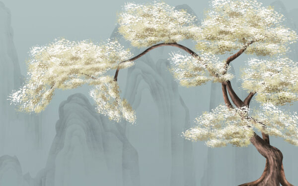 Baum mit weißen Blüten Baum mit weißen Blüten