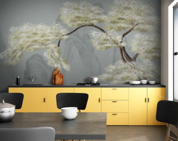 Baum mit weißen Blüten Baum mit weißen Blüten
