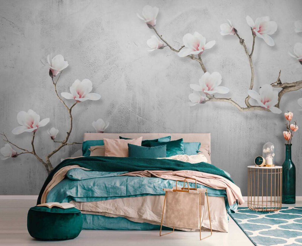 White flowers on a white background