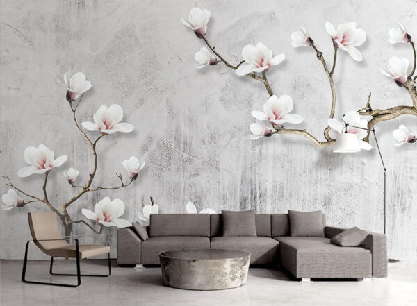 Weiße Blumen auf weißem Hintergrund Weiße Blumen auf weißem Hintergrund