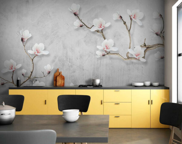Weiße Blumen auf weißem Hintergrund Weiße Blumen auf weißem Hintergrund
