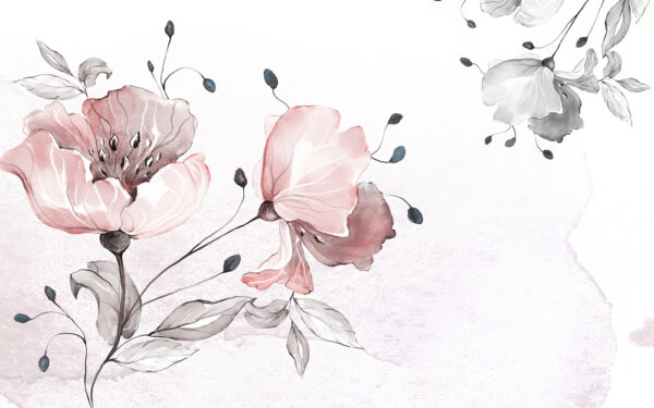 Zartes florales Aquarelldesign. Zartes florales Aquarelldesign.