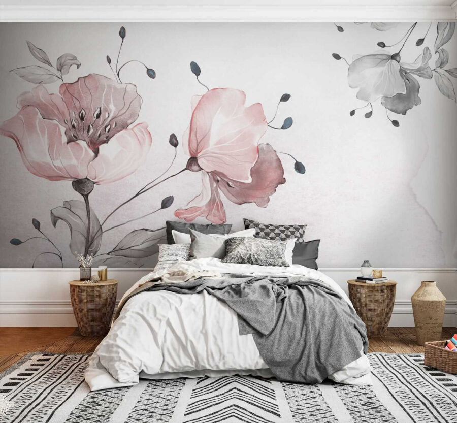 Zartes florales Aquarelldesign. Zartes florales Aquarelldesign.